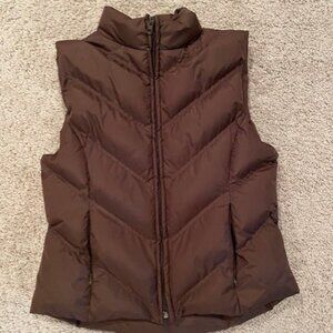 Vintage Delf Puffer Vest, Brown, Women's M